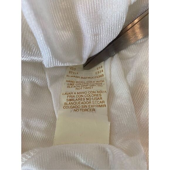 Vintage Delicates Night Slip Gown Coquette Cottage Sheer Bridal Sexy Sleep - Picture 8 of 14